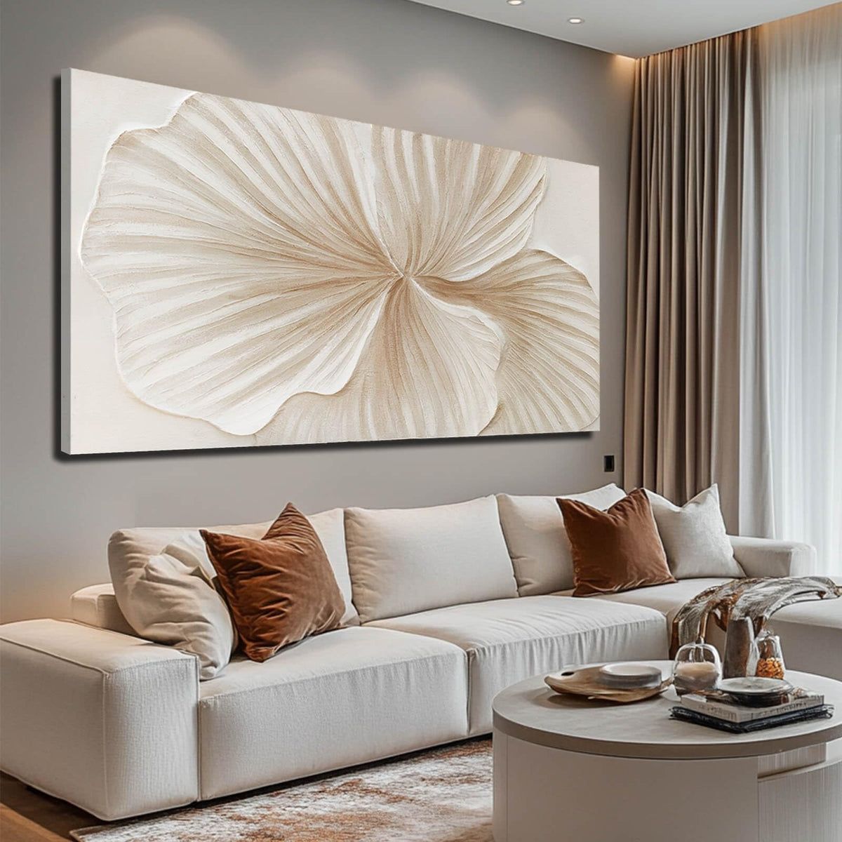 WINKAILIN Large Abstract Floral Canvas Wall Art Decor