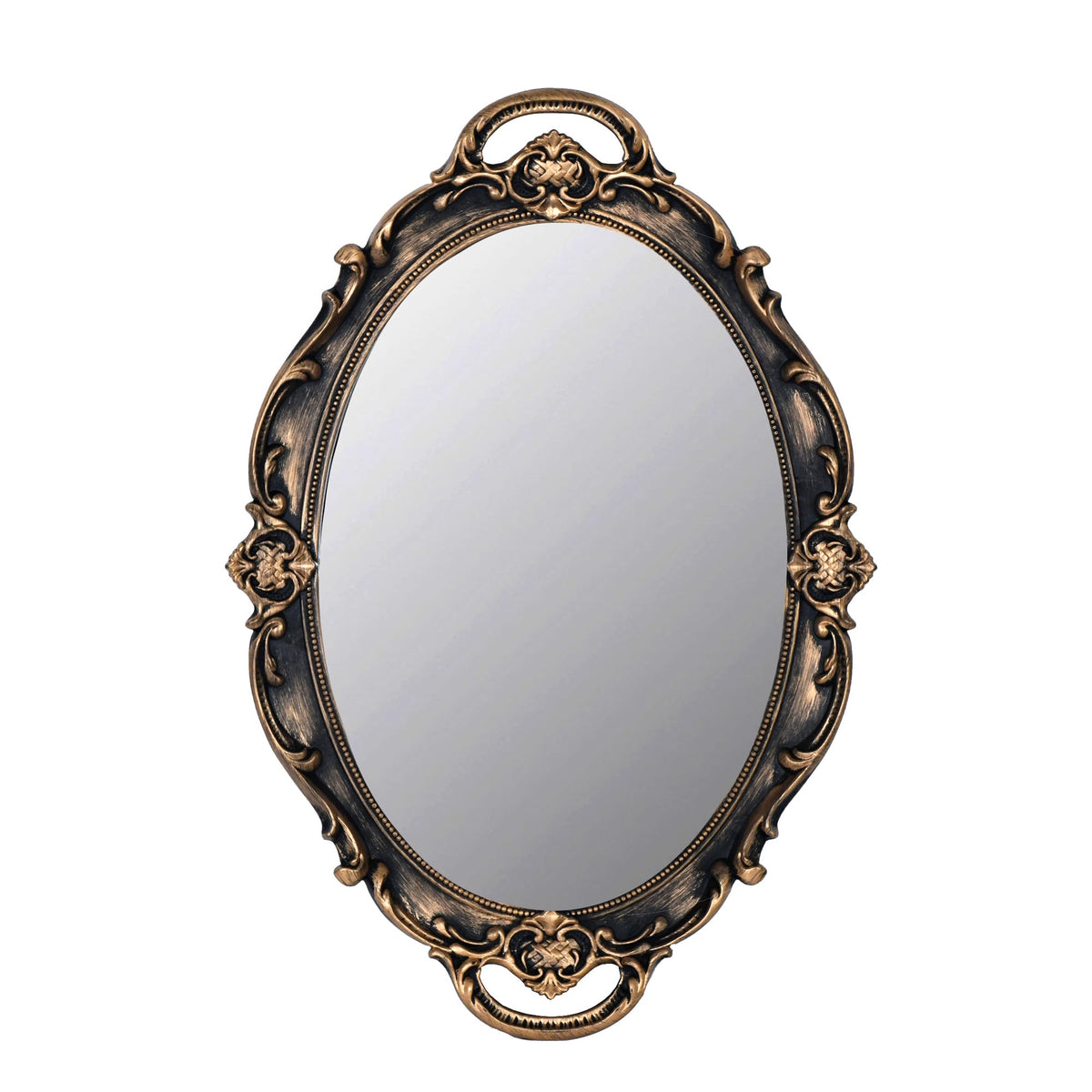 Eaoundm 14.5 x 10-Inch Vintage Oval Decorative Wall Mirror
