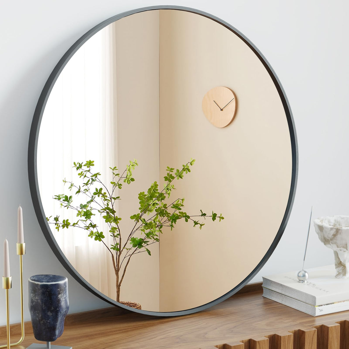 Sweetcrispy Decorative Bathroom Wall Mirror for Home Decor