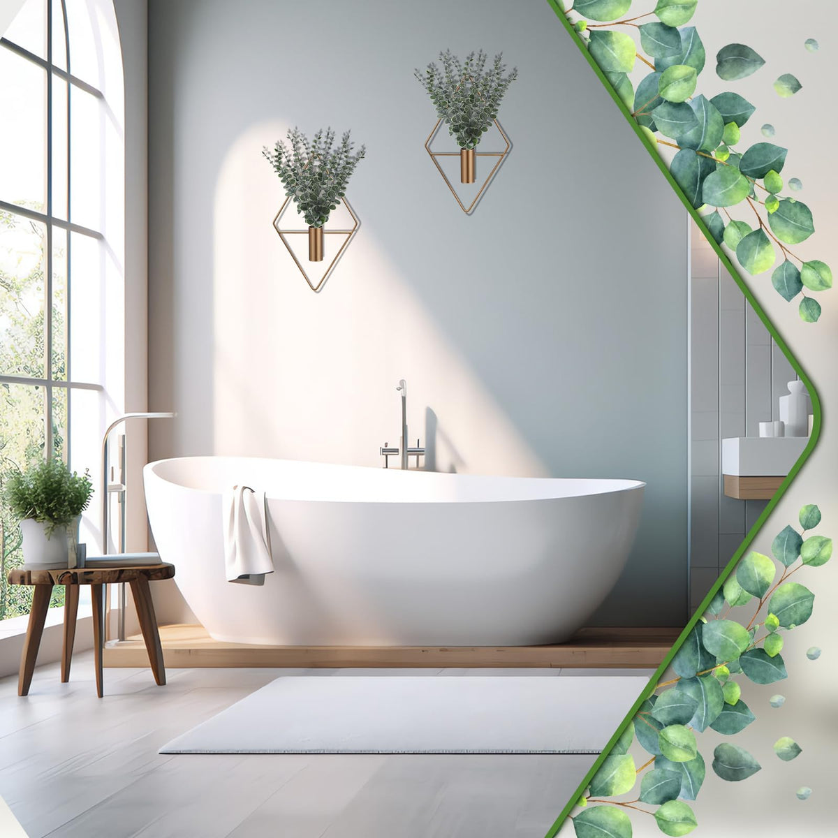 Jexine Hanging Artificial Planters for Wall Decor