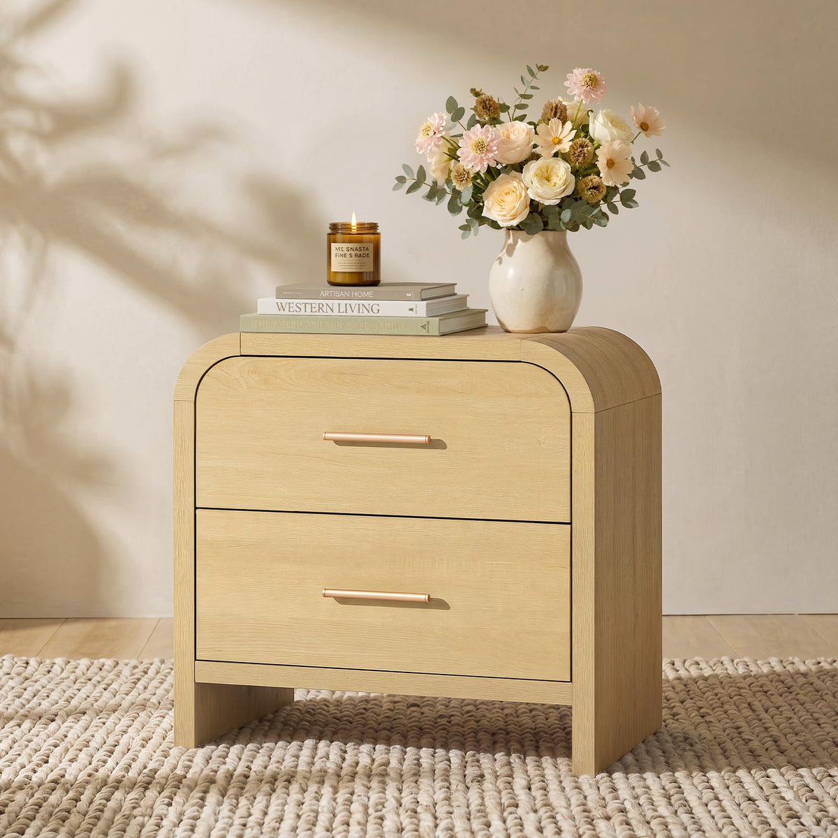 EliteSet Modern Nightstand for Bedroom & Living Room