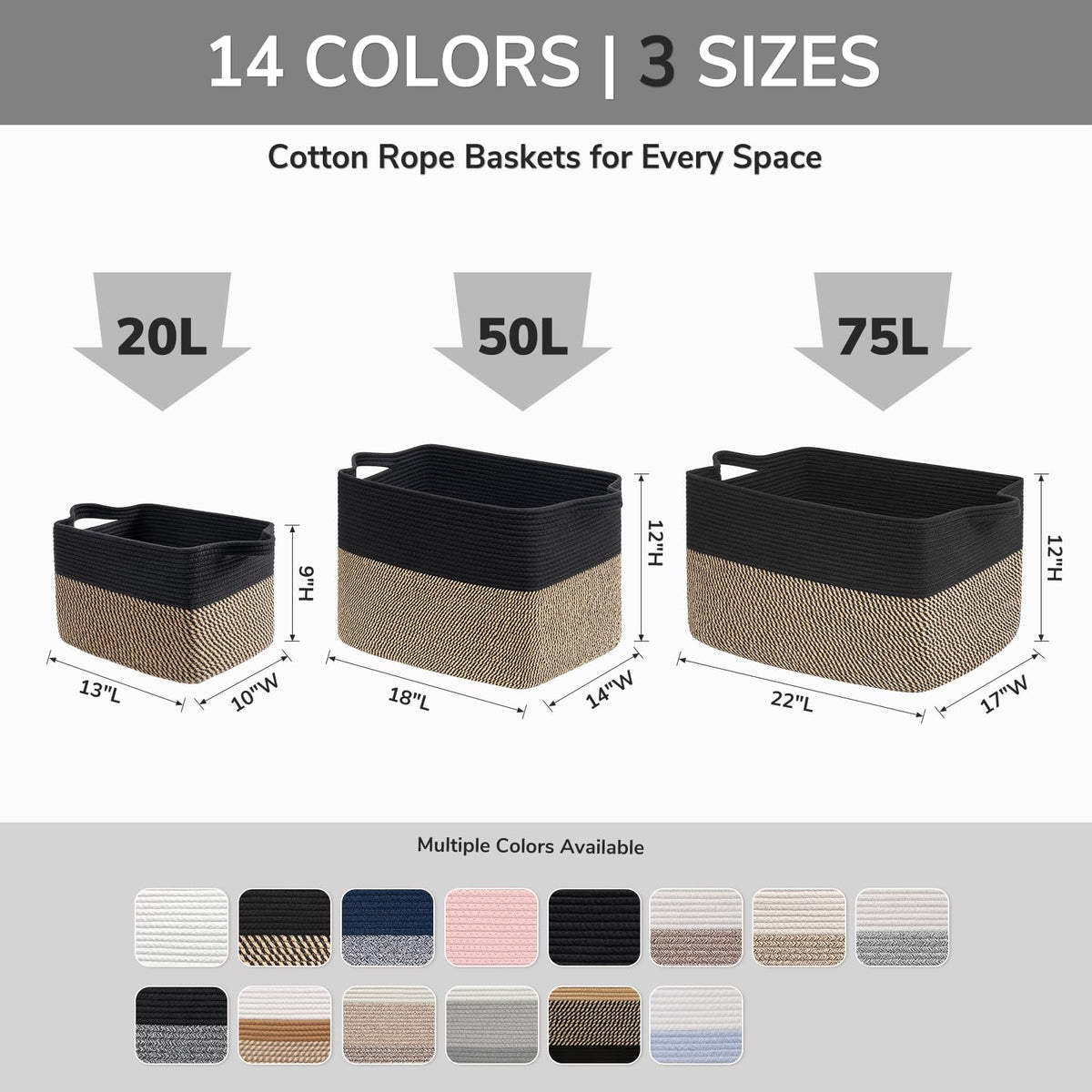Goodpick Cube Storage Bins for Home & Closet Organization