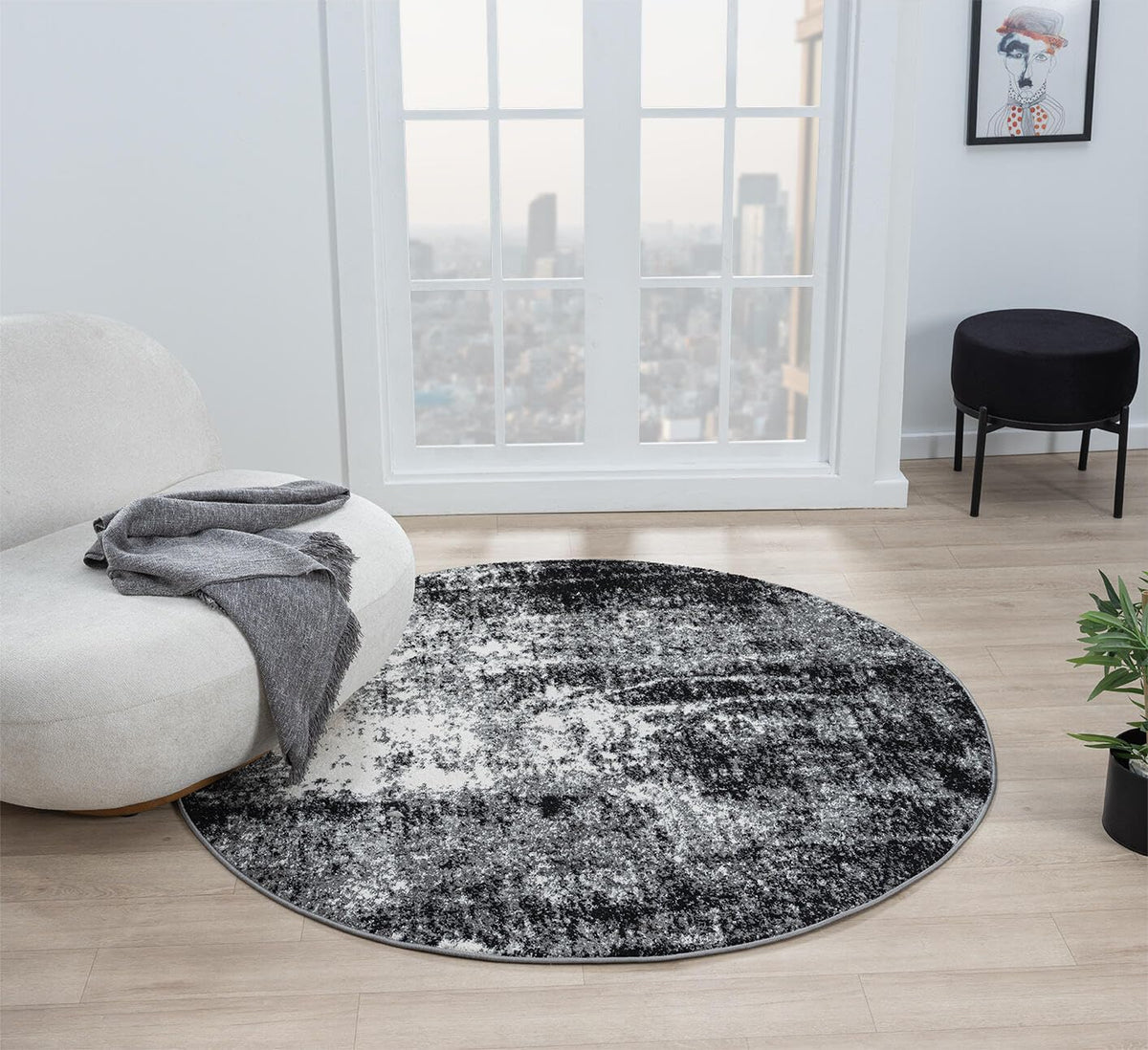 Keen Home Design 8x10 Non-Shedding Abstract Area Rug