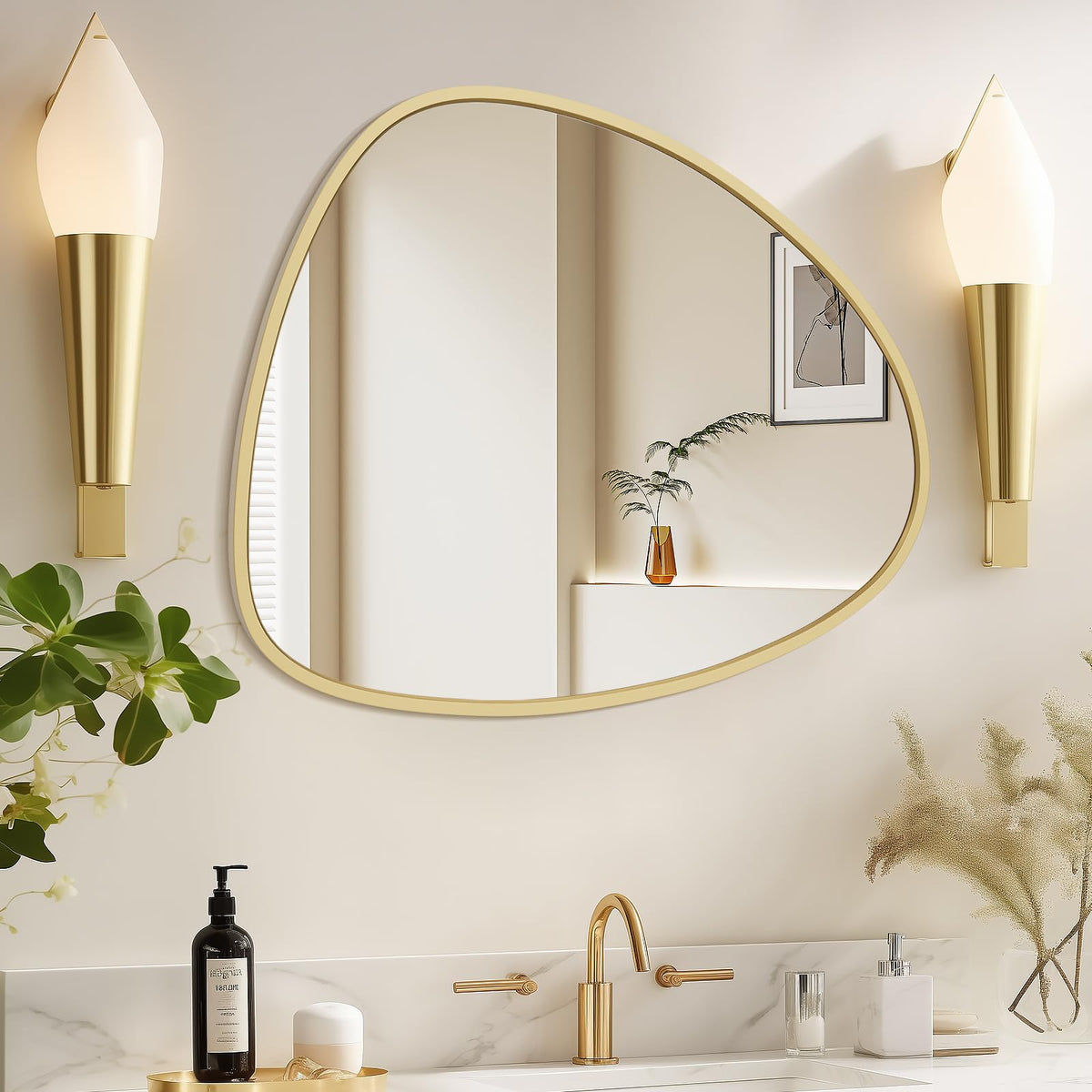 WallBeyond Cobblestone Decorative Wall Mirror