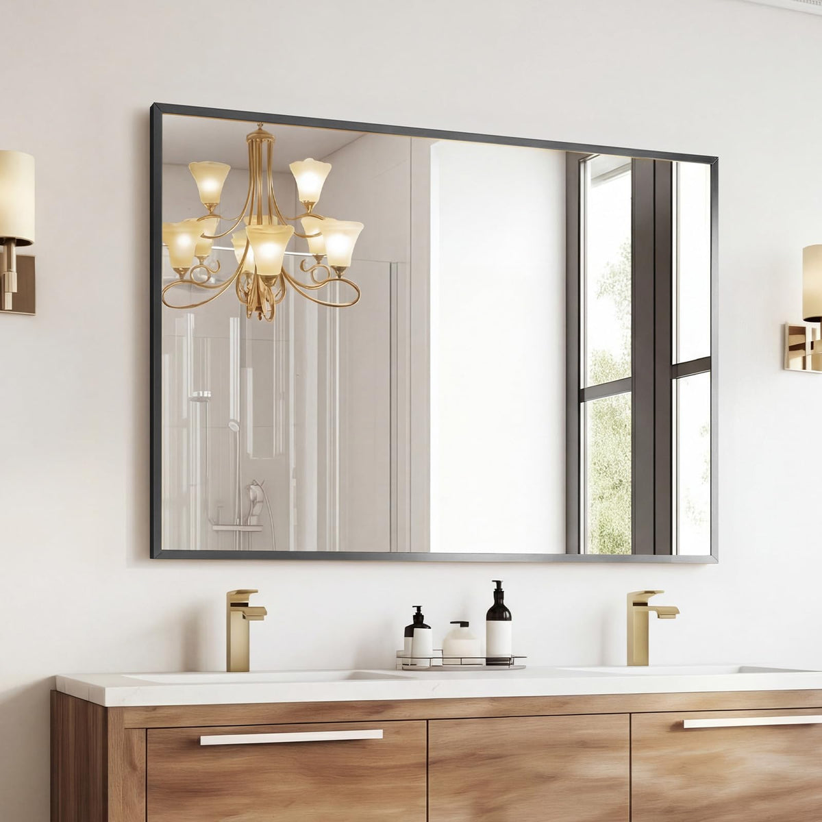 Sweetcrispy Decorative Bathroom Wall Mirror for Home Decor