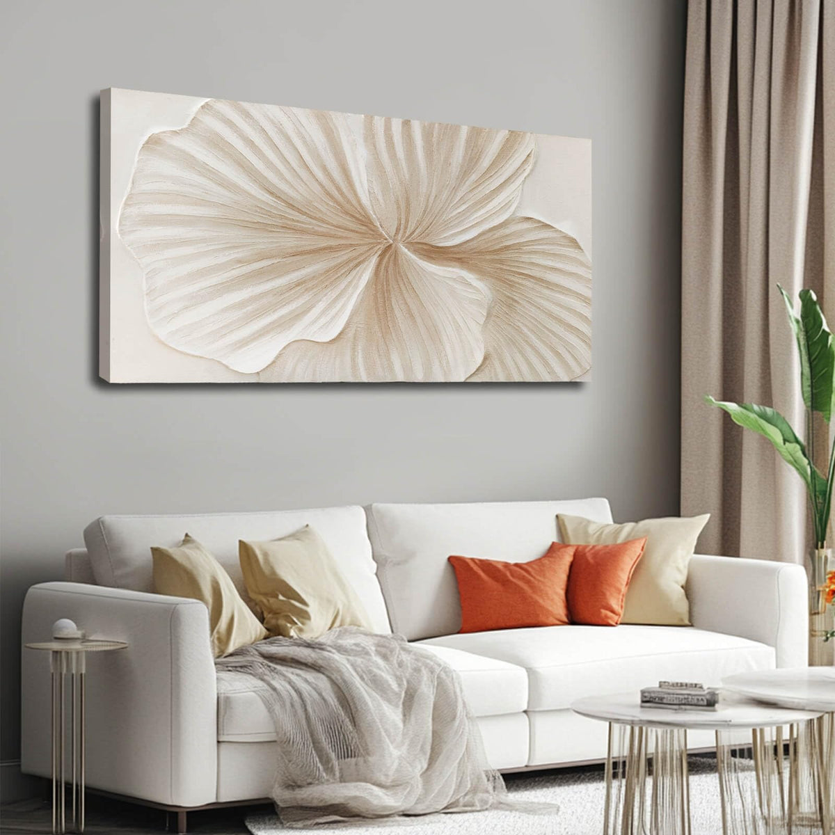 WINKAILIN Large Abstract Floral Canvas Wall Art Decor