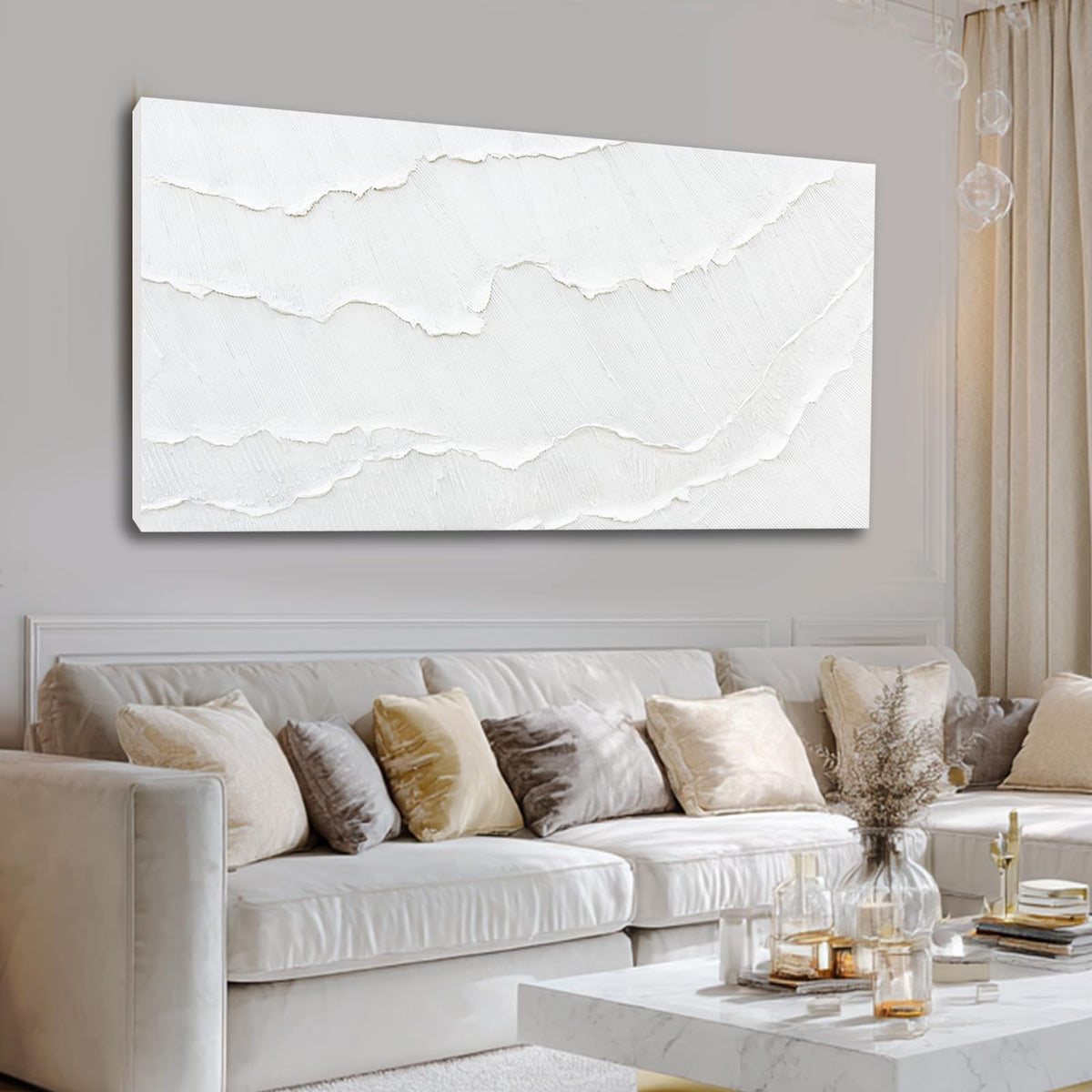 WINKAILIN Large Abstract Floral Canvas Wall Art Decor