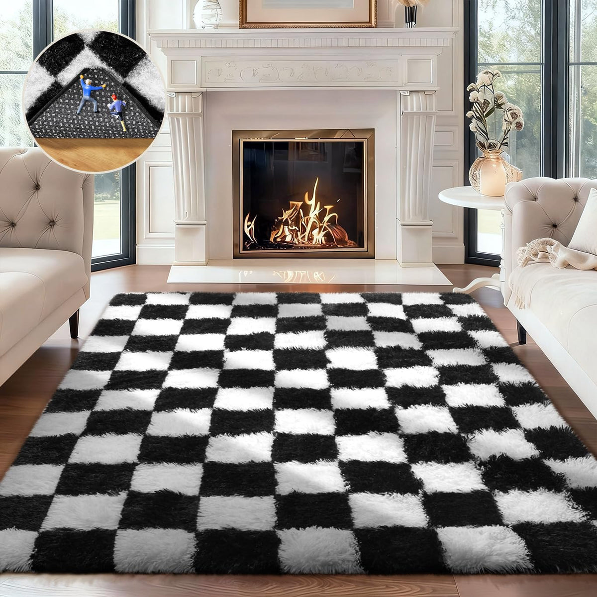 Ophanie Soft Area Rug for Bedroom and Living Room