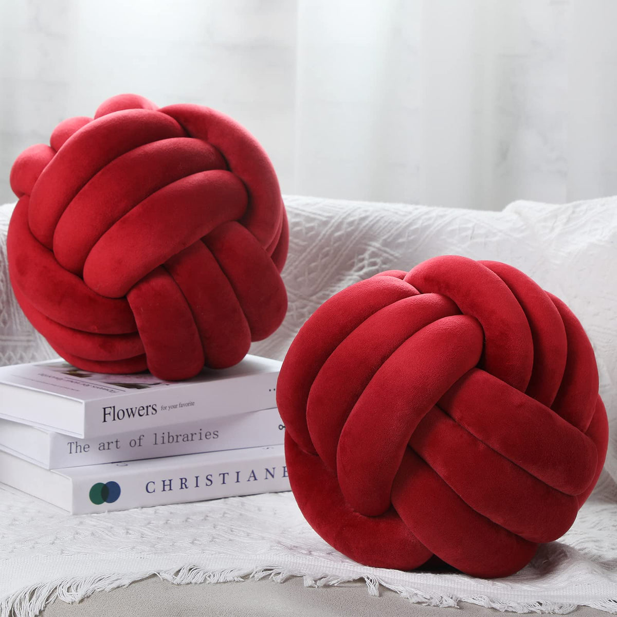 Namalu Decorative Knot Throw Pillows, Set of 2