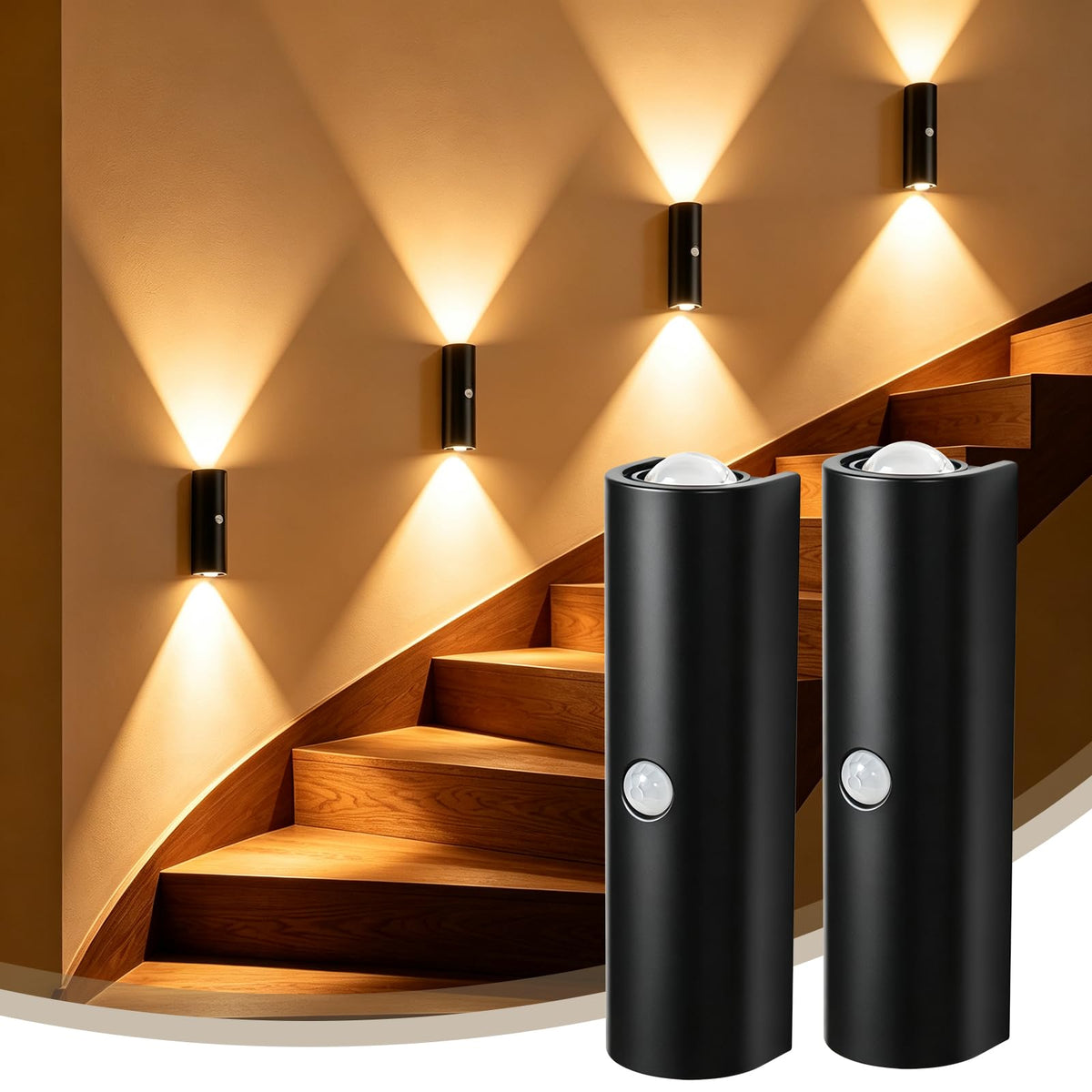 DEXULESA Rechargeable Motion Sensor Magnetic Wall Sconce