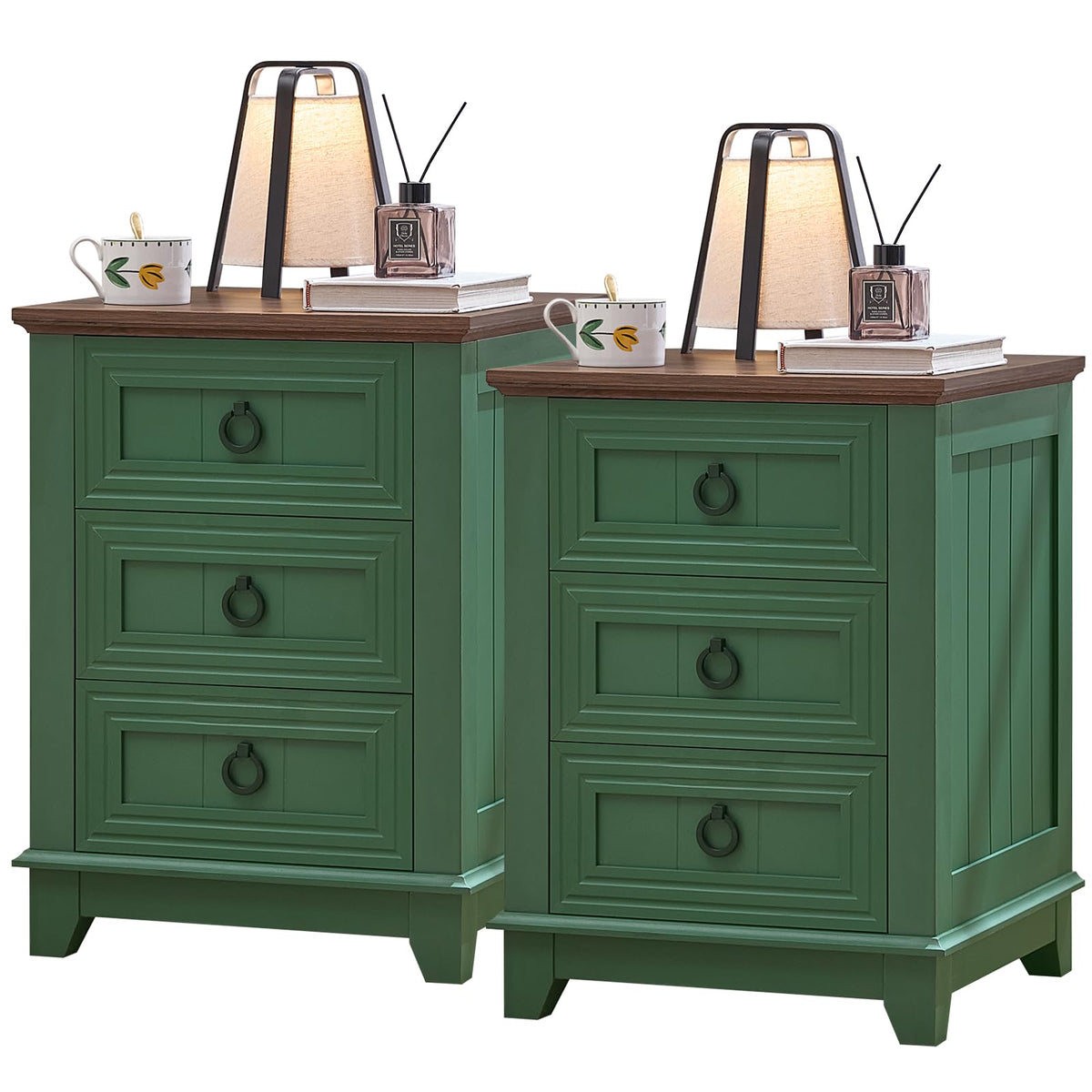 Joaxswe Nightstands with Drawers for Bedroom & Living Room