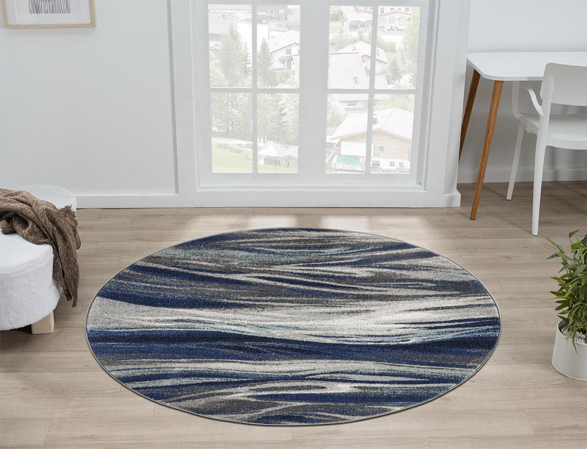 Keen Home Design 8x10 Non-Shedding Abstract Area Rug