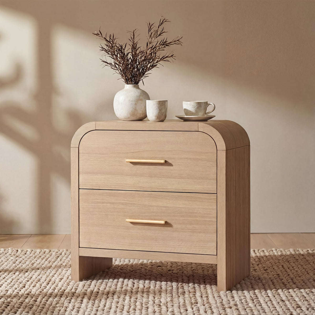 EliteSet Modern Nightstand for Bedroom & Living Room