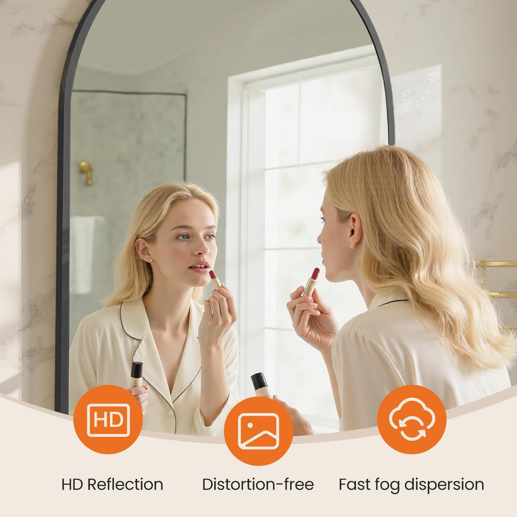 Sweetcrispy Decorative Bathroom Wall Mirror for Home Decor