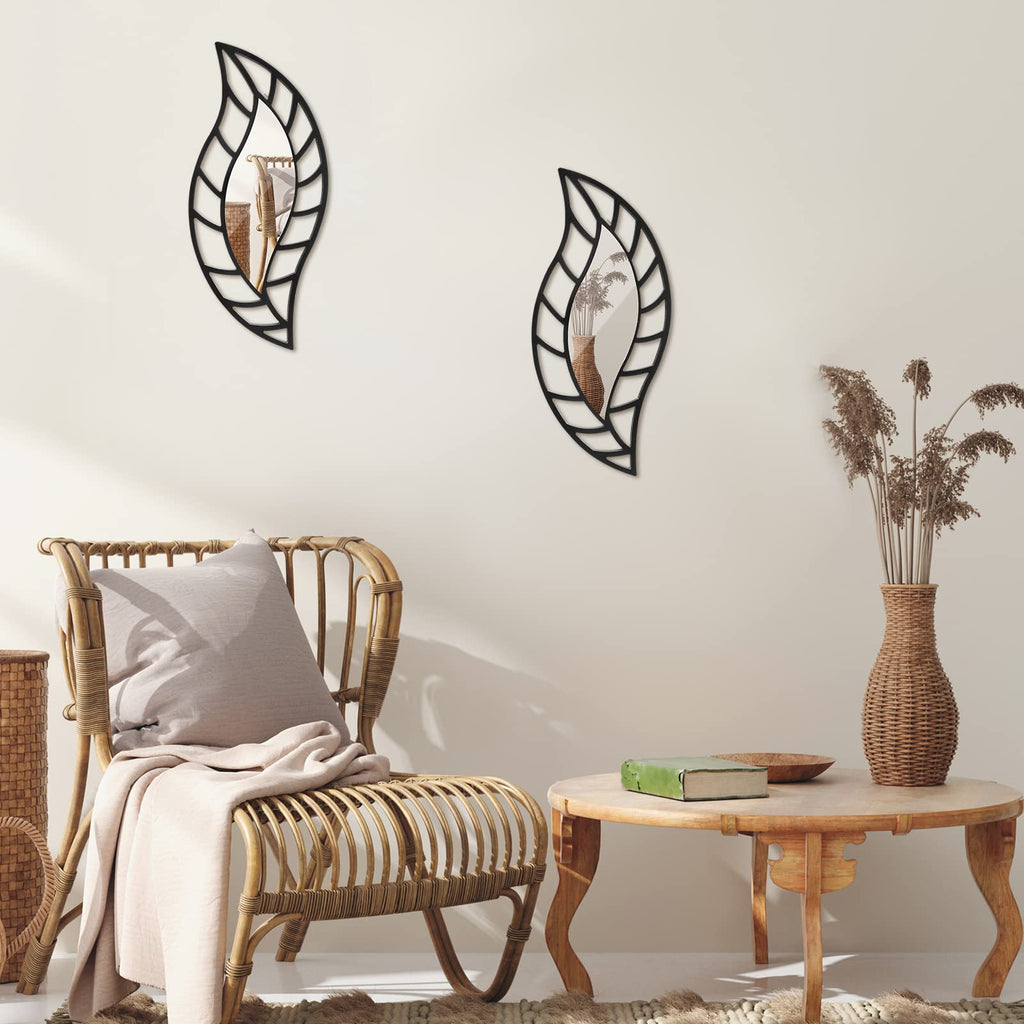 Roowest Decorative Wall Mirror Set for Home Decor, 2 Pieces