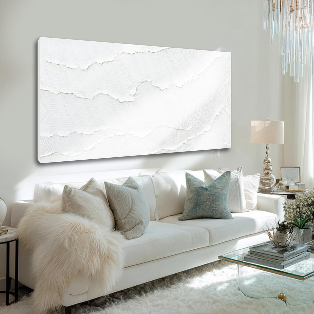WINKAILIN Large Abstract Floral Canvas Wall Art Decor
