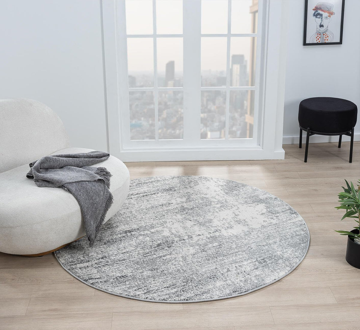 Keen Home Design 8x10 Non-Shedding Abstract Area Rug