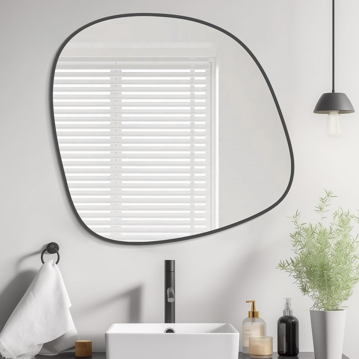 WallBeyond Cobblestone Decorative Wall Mirror