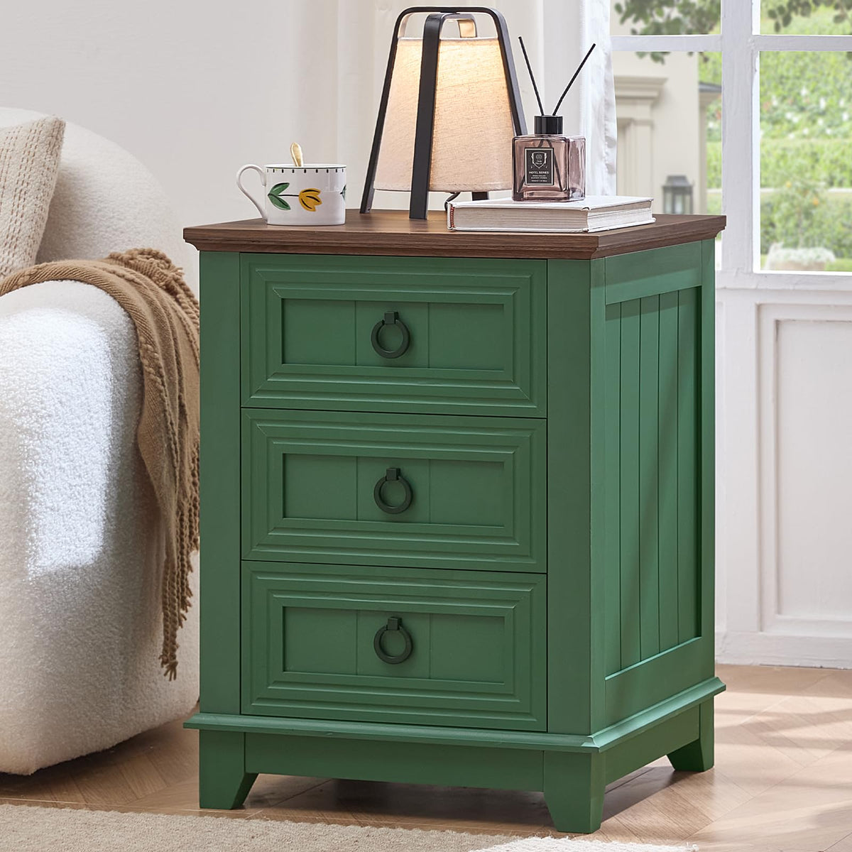 Joaxswe Nightstands with Drawers for Bedroom & Living Room
