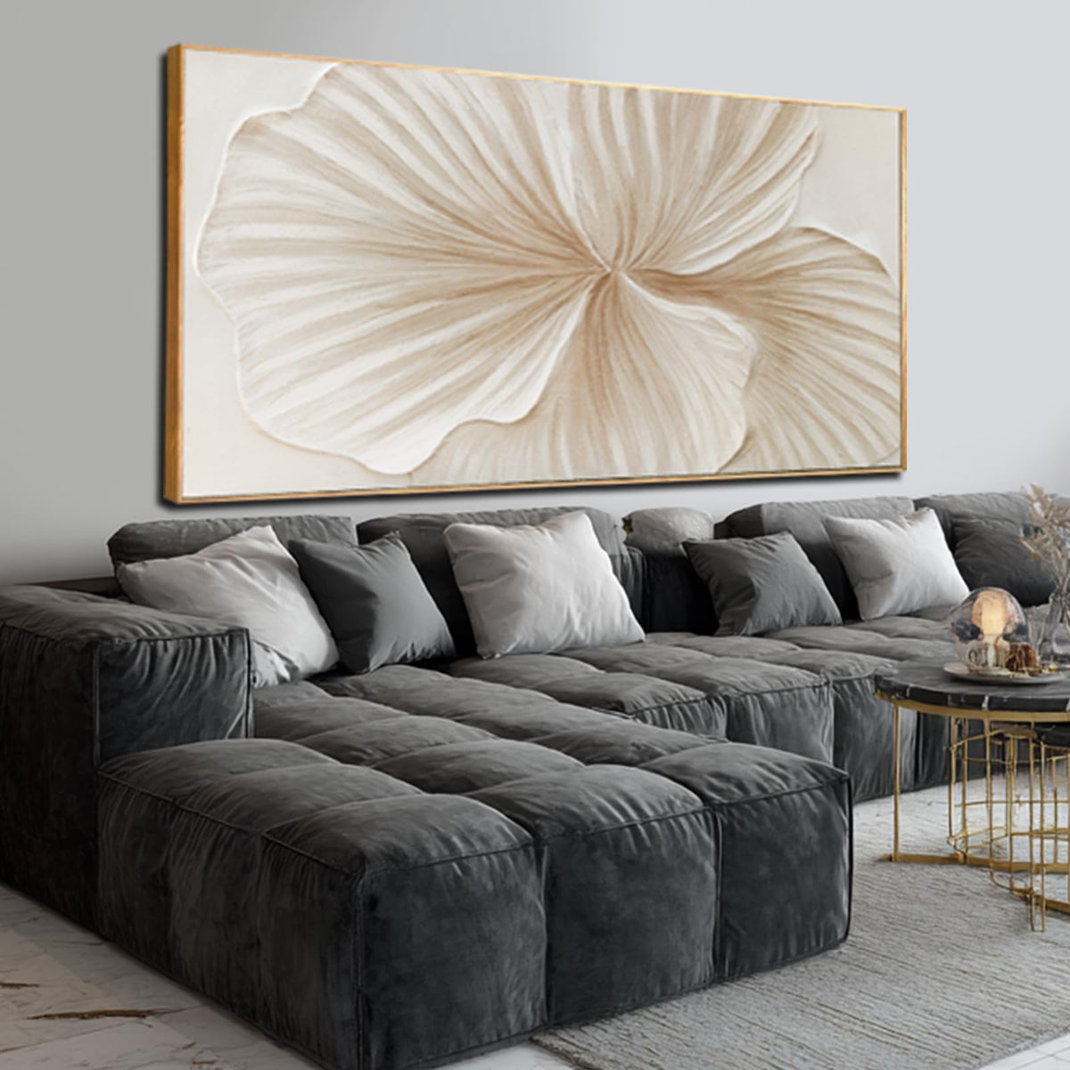 WINKAILIN Large Abstract Floral Canvas Wall Art Decor