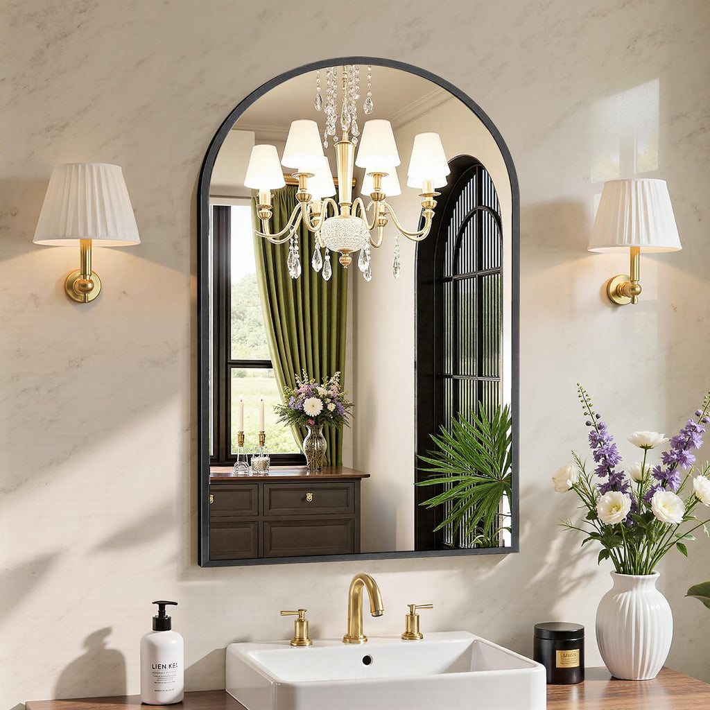 Sweetcrispy Decorative Bathroom Wall Mirror for Home Decor