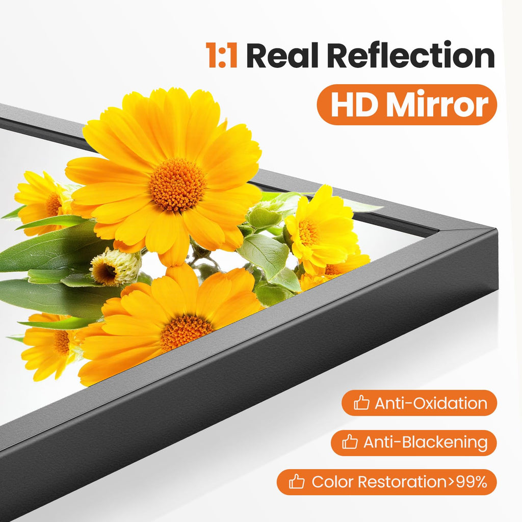 Sweetcrispy Decorative Bathroom Wall Mirror for Home Decor