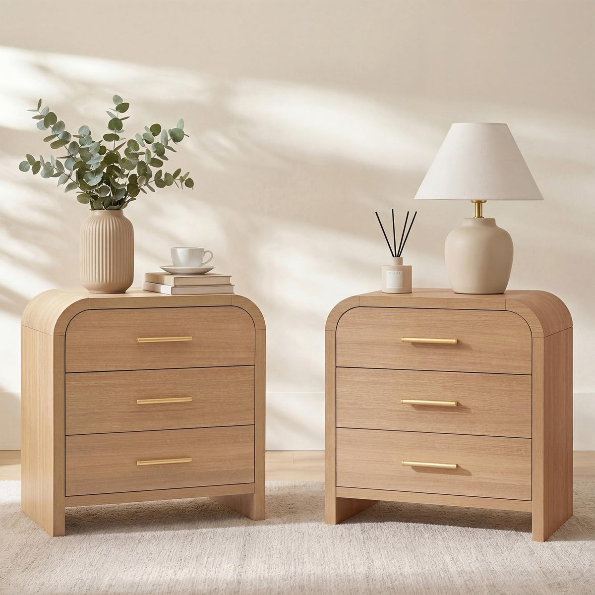 EliteSet Modern Nightstand for Bedroom & Living Room