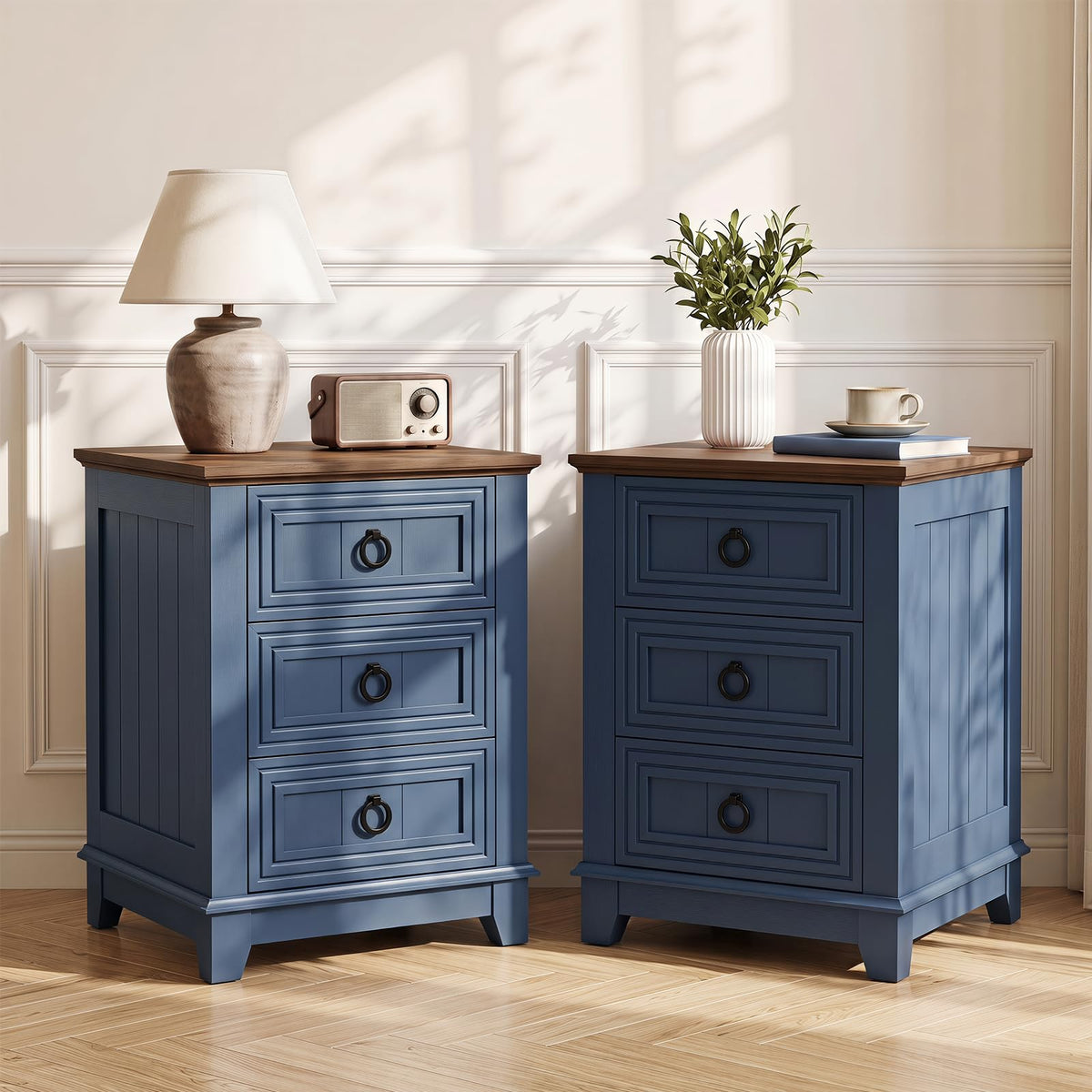 Joaxswe Nightstands with Drawers for Bedroom & Living Room