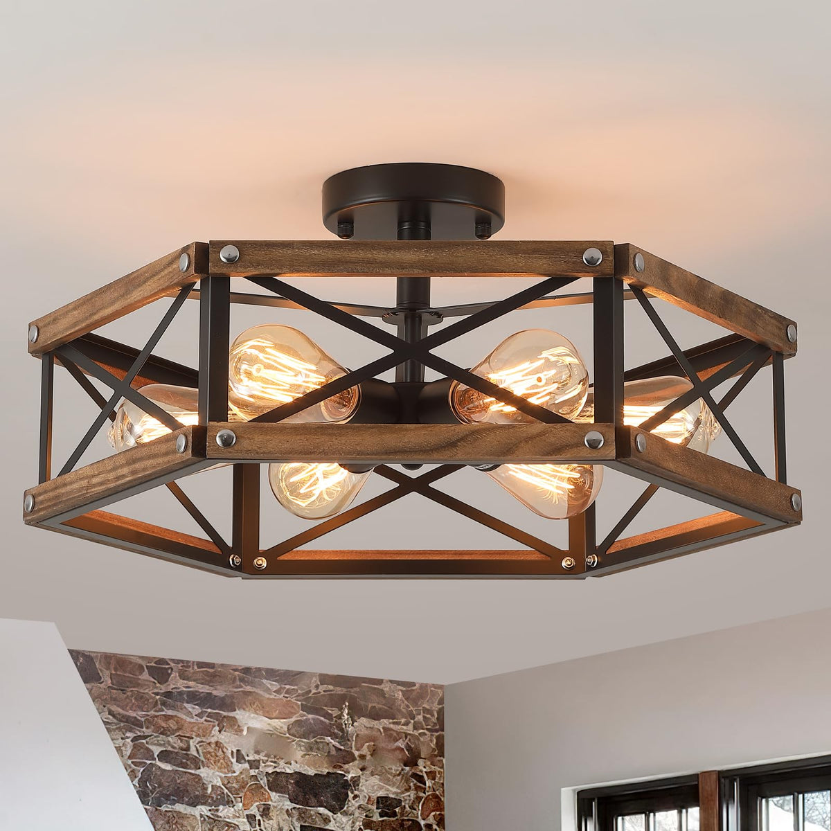 RKUCSR 6712 Ceiling Light Fixture for Indoor Spaces