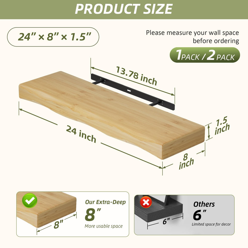 SAILUN Floating Wall Shelves for Home Storage & Decor