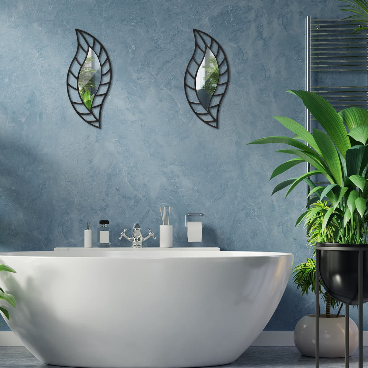 Roowest Decorative Wall Mirror Set for Home Decor, 2 Pieces