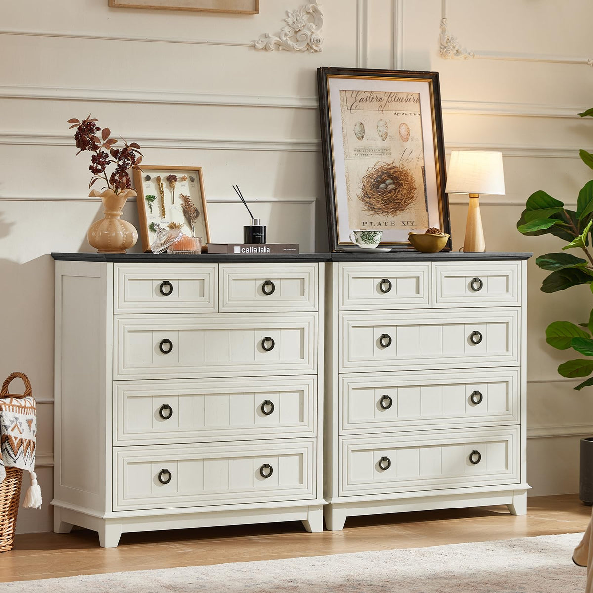 Joaxswe Nightstands with Drawers for Bedroom & Living Room