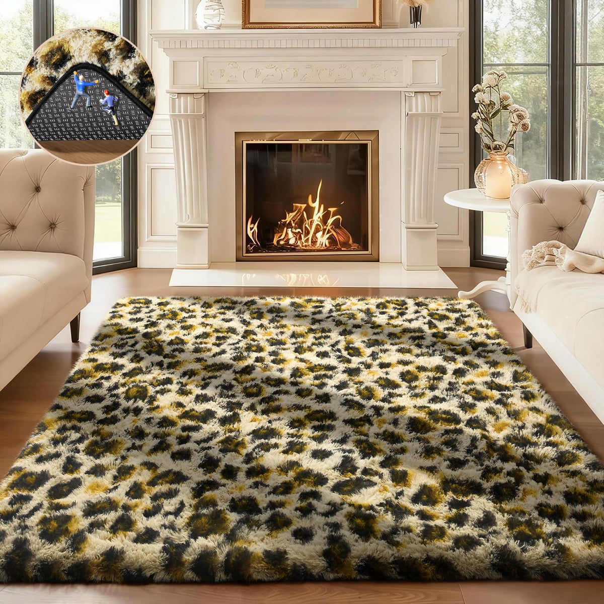 Ophanie Soft Area Rug for Bedroom and Living Room