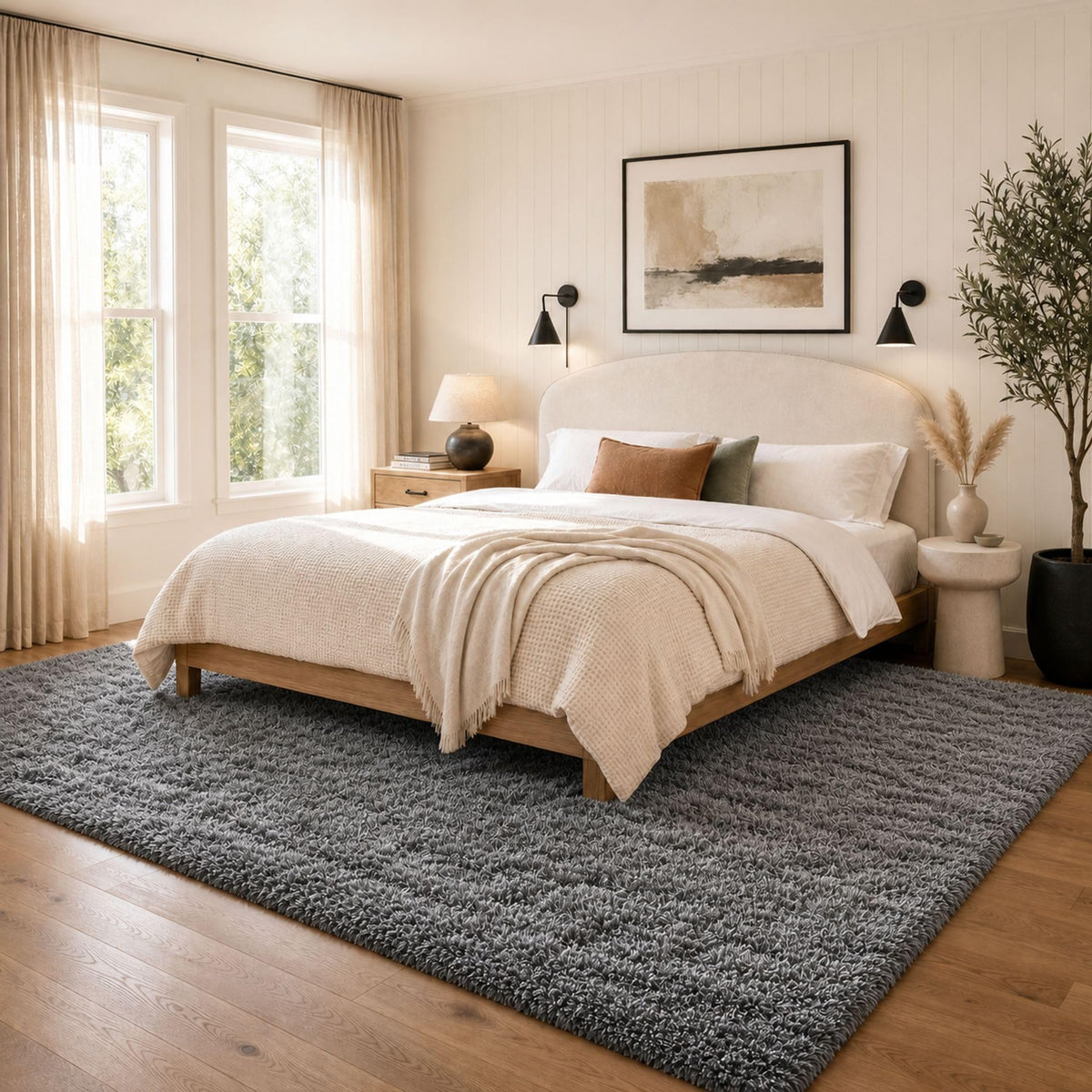 Ophanie Soft Area Rug for Bedroom and Living Room