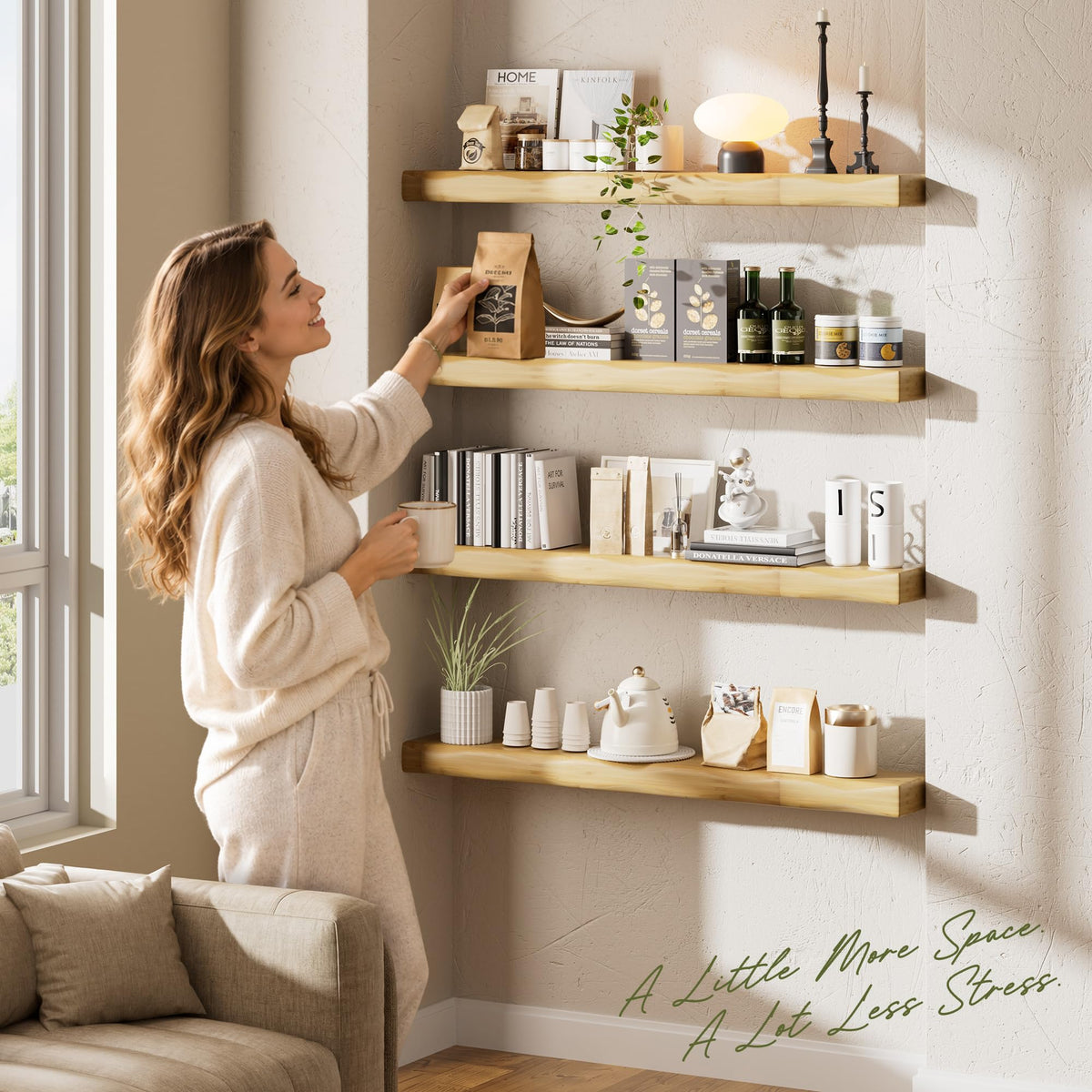 SAILUN Floating Wall Shelves for Home Storage & Decor