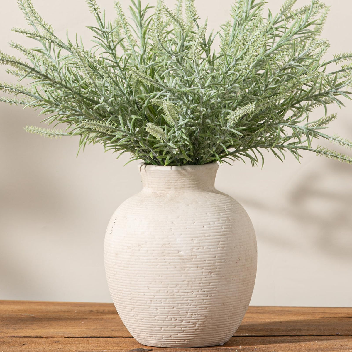Vanselia Large Rustic Ceramic Flower Vase for Home Decor