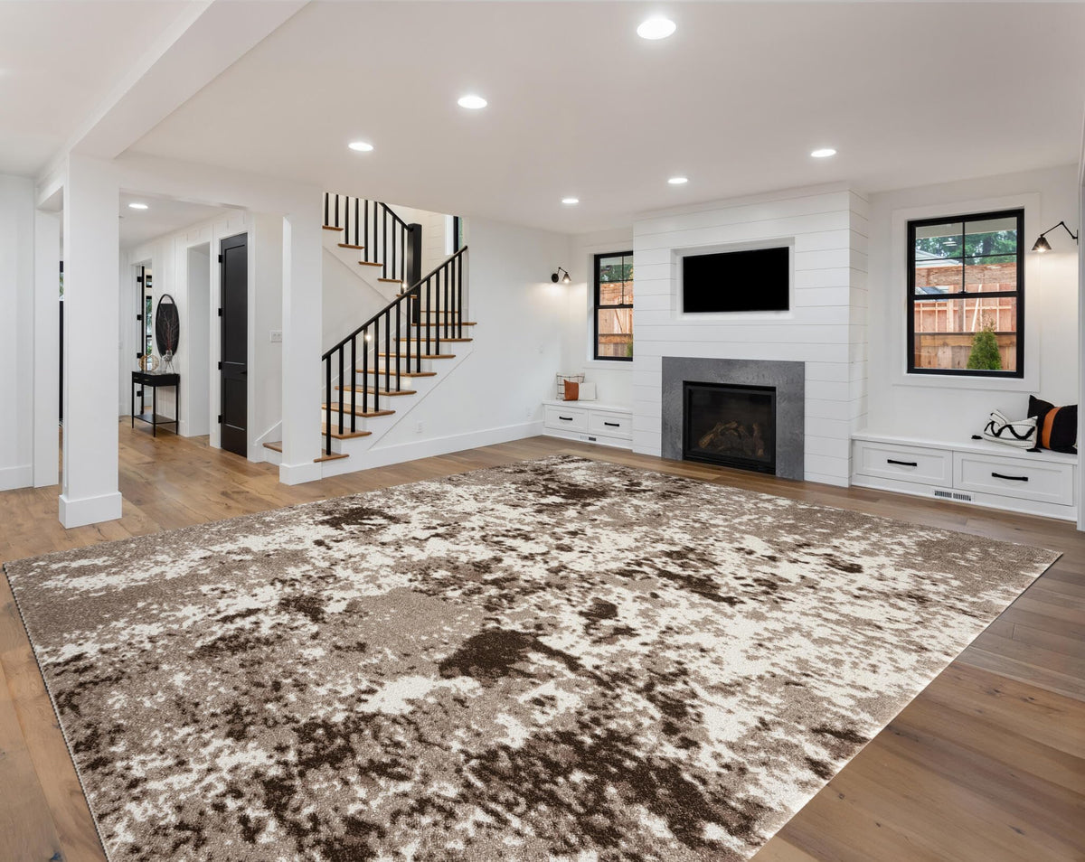 Keen Home Design 8x10 Non-Shedding Abstract Area Rug