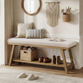 Zihanhome 45-Inch Upholstered Entryway Storage Bench
