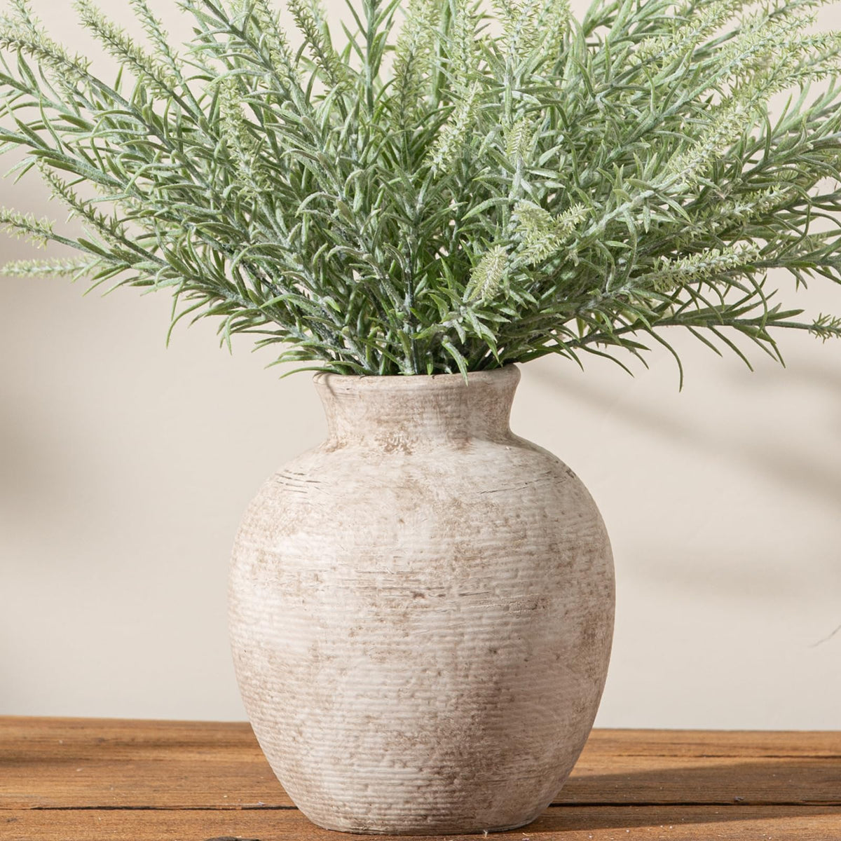 Vanselia Large Rustic Ceramic Flower Vase for Home Decor