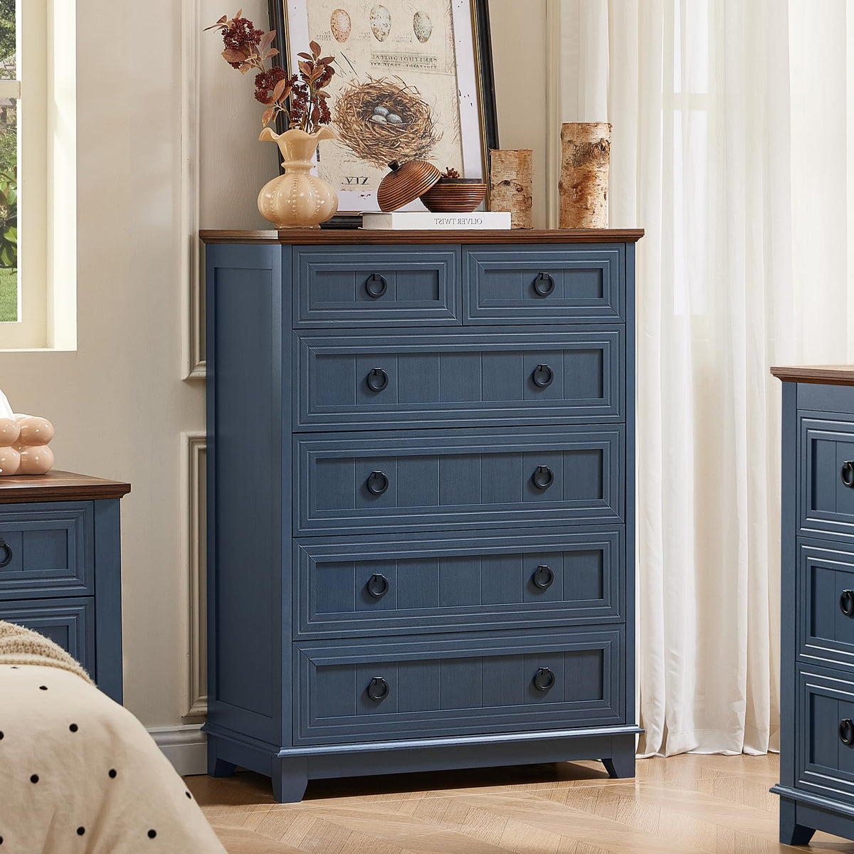 Joaxswe Nightstands with Drawers for Bedroom & Living Room