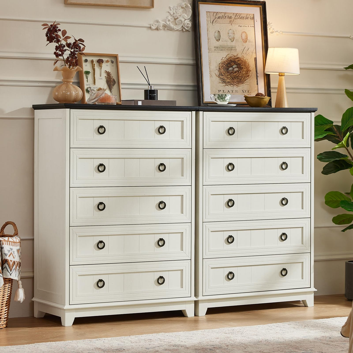 Joaxswe Nightstands with Drawers for Bedroom & Living Room