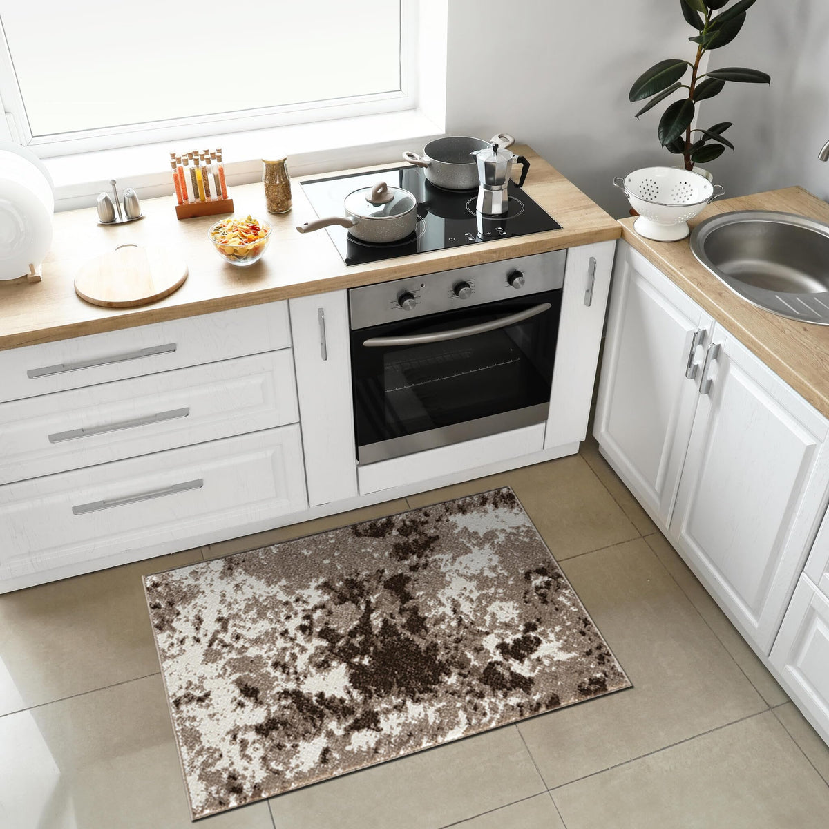 Keen Home Design 8x10 Non-Shedding Abstract Area Rug