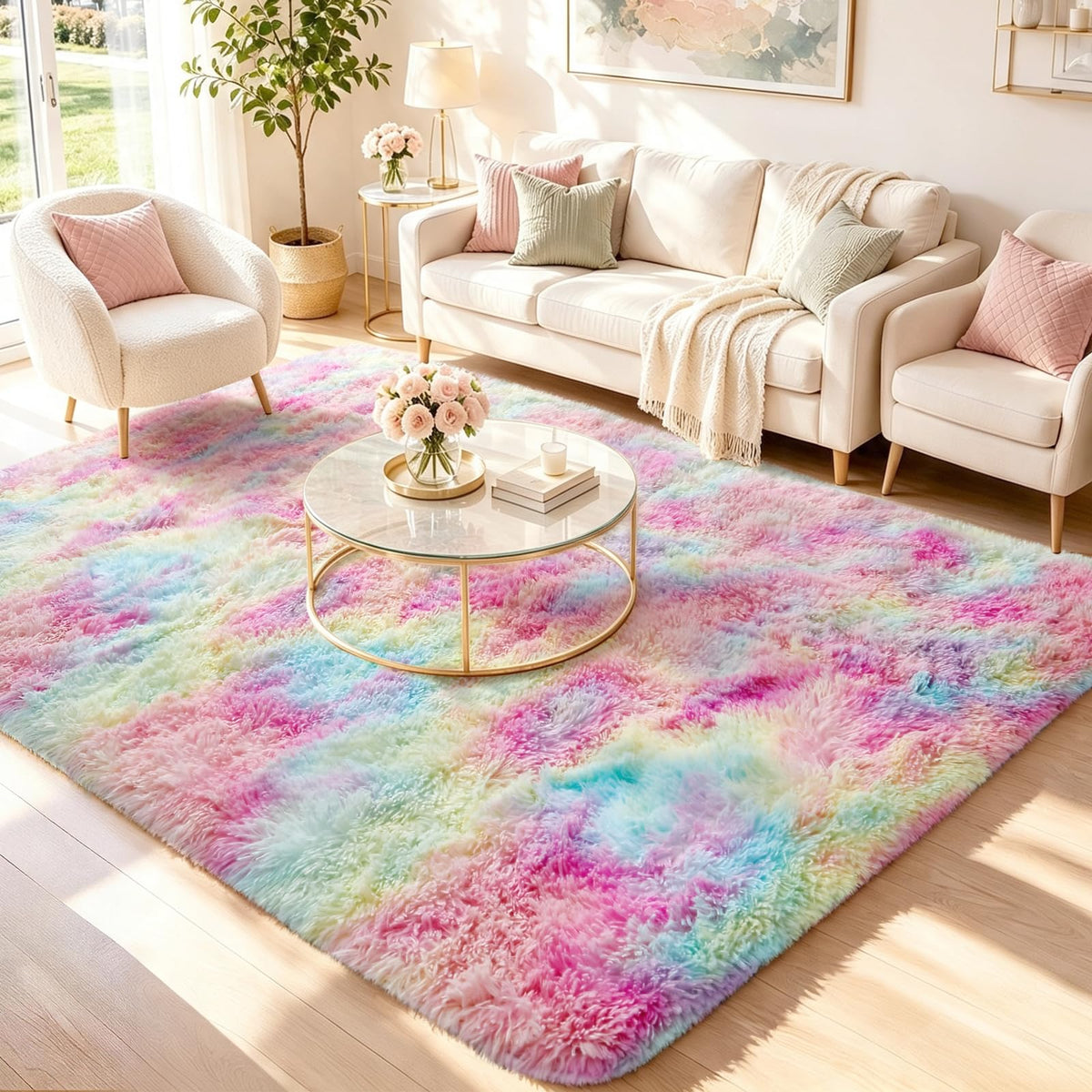 Ophanie Soft Area Rug for Bedroom and Living Room