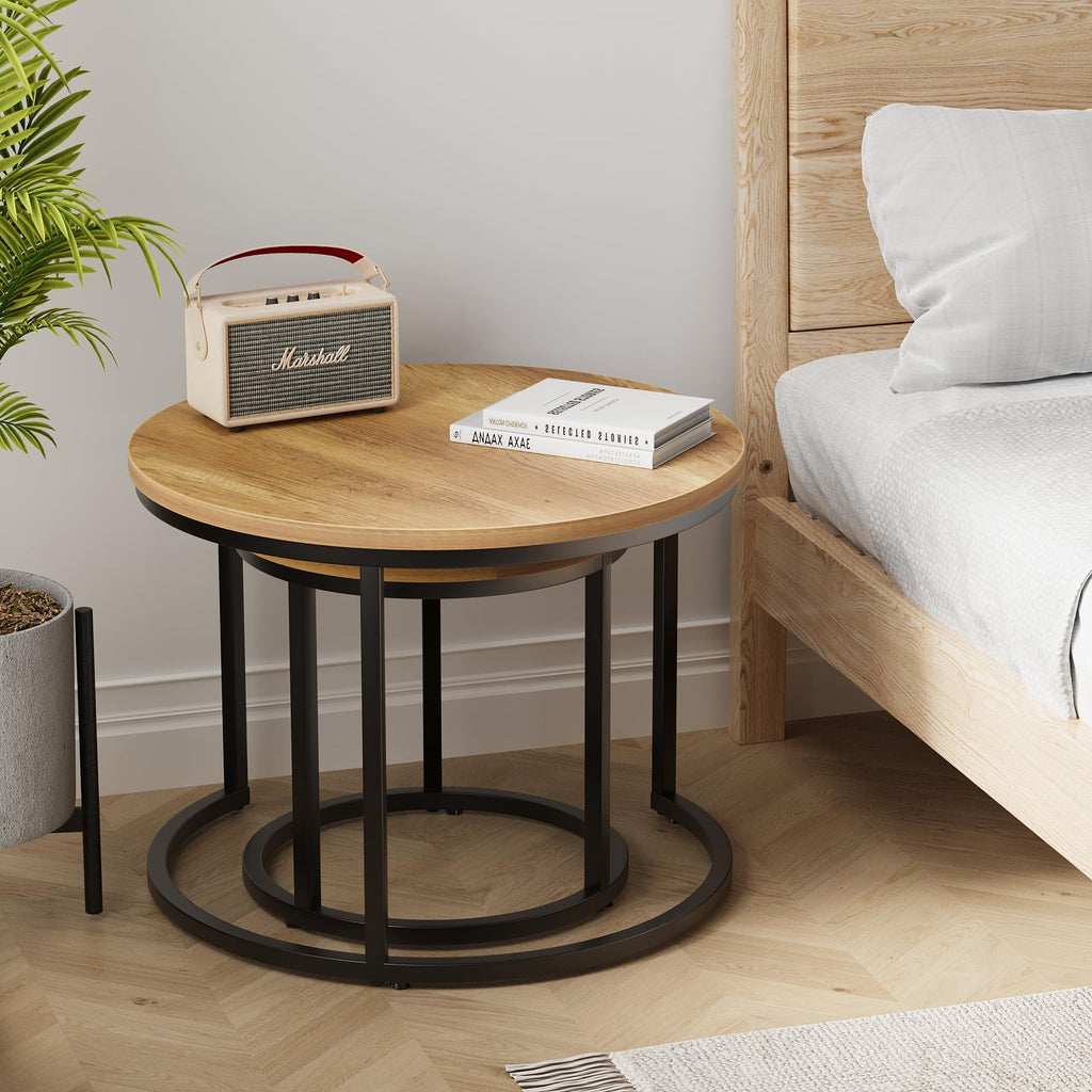 Smuxee Nesting Coffee Tables for Living Room, Set of 2