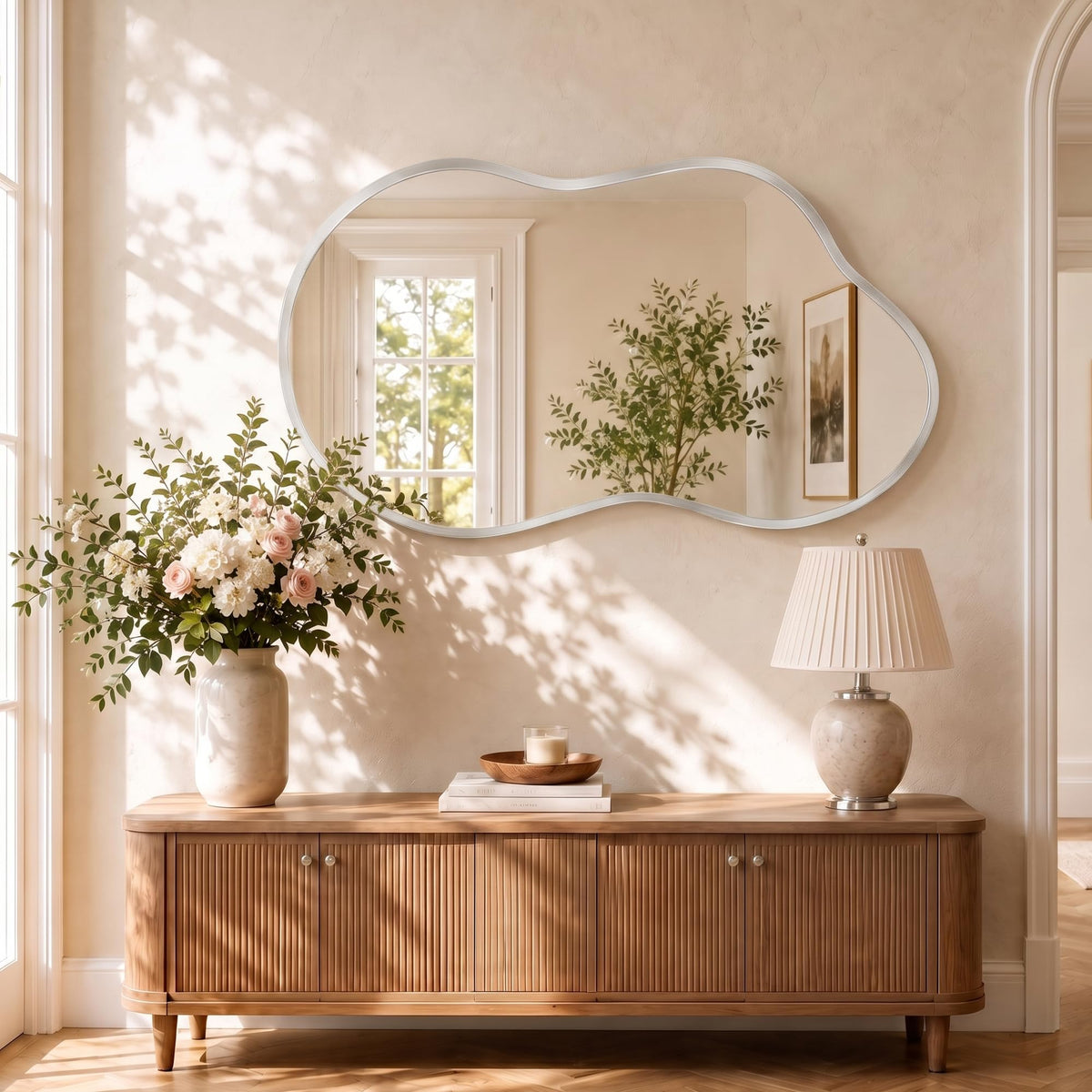 Dorlicecass Decorative Bathroom Wall Mirror for Over Sink