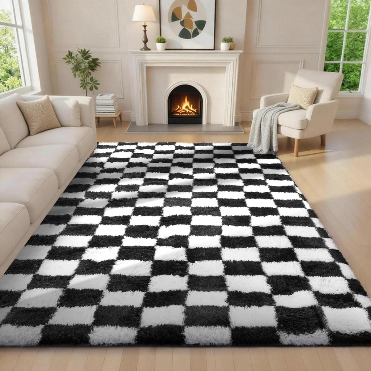 Ophanie Soft Area Rug for Bedroom and Living Room