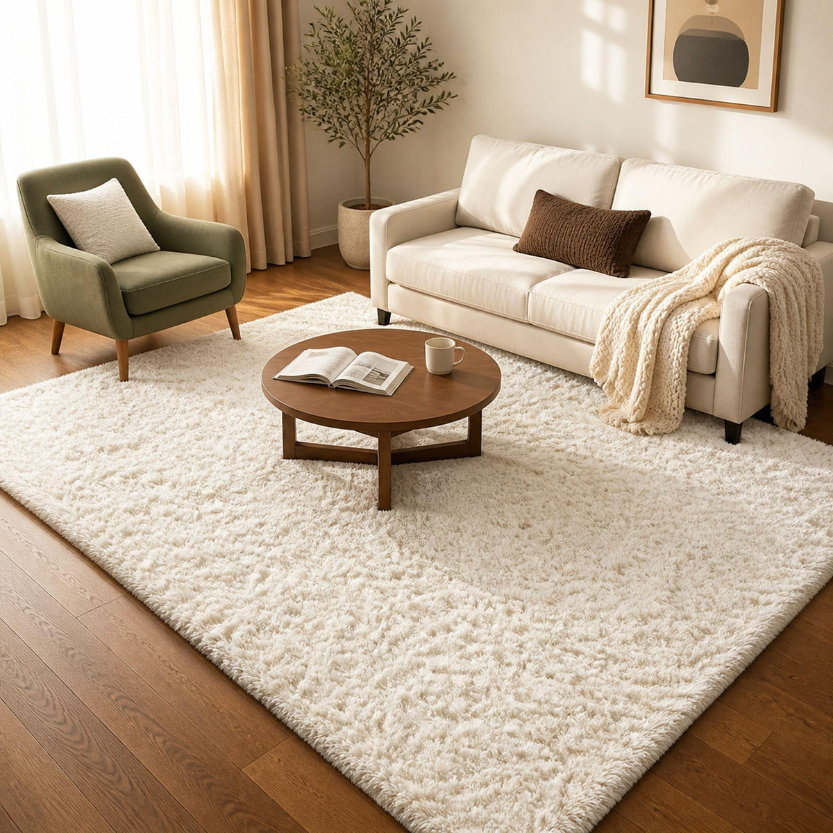 Ophanie Soft Area Rug for Bedroom and Living Room