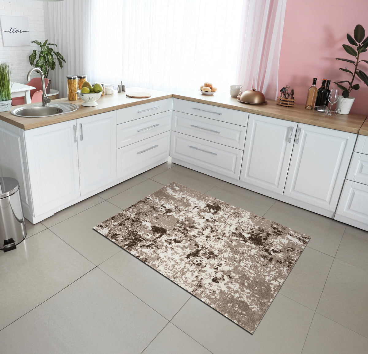 Keen Home Design 8x10 Non-Shedding Abstract Area Rug