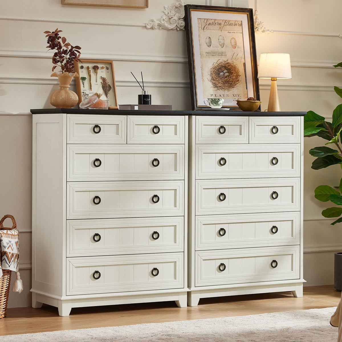 Joaxswe Nightstands with Drawers for Bedroom & Living Room