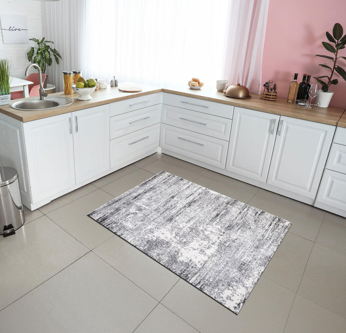 Keen Home Design 8x10 Non-Shedding Abstract Area Rug